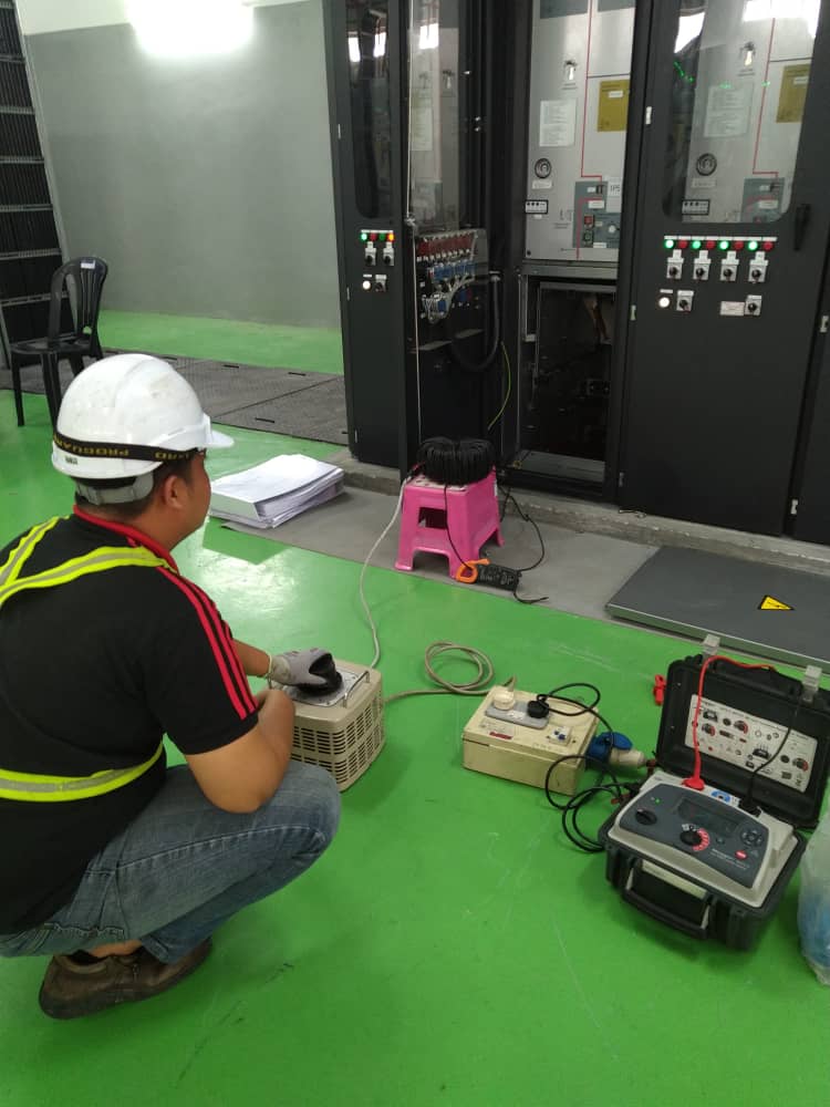 Installation and testing relay work
